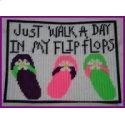 Just Walk A Day In My Flip Flops Wall Hanging