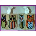 Patchwork Owls Tissue Box Cover