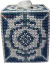 Pattern Leaflet, Blue Diamond Boutique Tissue Cover by KathyBarwickDesign