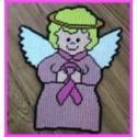Pattern Leaflet, Angel With A Pink Ribbon by Crafts And More Store