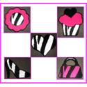 Pattern Leaflet, Girly Stuff Zebra Room Decor Set by Crafts And More Store
