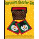 Pattern Leaflet, Snowman Coaster Set by Dancing Dolphin Patterns