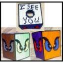 Pattern Leaflet, Spooky Eyes Tissue Box Cover by Crafts And More Store