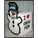 Pattern Leaflet, Full Body Snowman Tissue Box Cover by Crafts And More Store