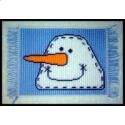 Pattern Leaflet, Snowman Head Placemat by Crafts And More Store