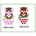 Pattern Leaflet, I Love You & I Love Christmas Owl by KathyBarwickDesign