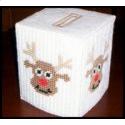 Pattern Leaflet, Reindeer Tissue Box Cover by Crafts And More Store