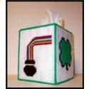 Pattern Leaflet, St Patrick's Day Tissue Box Cover by Crafts And More Store