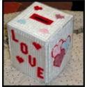 Pattern Leaflet, Valentine's Tissue Box Cover by Crafts And More Store