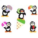 Pattern Leaflet, Penguins Delight 5 Wall Hangings by KathyBarwickDesign