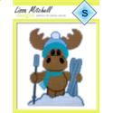 Moose with Ski's Wall Hanging