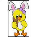 Pattern Leaflet, Bunny Ducky With A Chocolate Bunny by Crafts And More Store