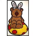 Pattern Leaflet, Bunny Teddy On An Egg by Crafts And More Store