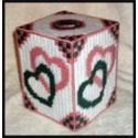 Interlocking Hearts Tissue Box Cover