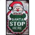 Pattern Leaflet, Santa Stop Here Sign by Crafts And More Store