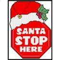 Pattern Leaflet, Santa Stop Sign by Crafts And More Store
