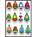 Pattern Leaflet, Santa Teardrop Christmas Tree Ornaments by Crafts And More Store