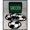 Soccer Coaster Set