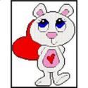 Pattern Leaflet, Valentine Bear With A Heart by Crafts And More Store