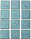 12 Zodiac Coasters in Plastic Canvas