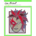 Feather Mask - Red - Wall Hanging