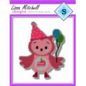 Holiday Owl - Birthday Girl - Single Page Pattern