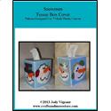 Pattern Leaflet, Snowmen Tissue Box Cover by Crafts And More Store