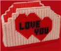 Pattern Leaflet, Love You Napkin Holder by Dancing Dolphin Patterns