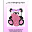 Pattern Leaflet, Easter Girl Panda With An Egg by Crafts And More Store