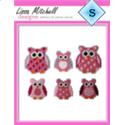 Pink Owl Magnets