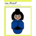 Pattern Leaflet, Asian Kokeshi Doll BLUE by Plastic Canvas Creations