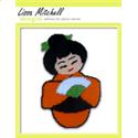 Pattern Leaflet, Asian Kokeshi Doll ORANGE by Plastic Canvas Creations