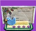 Pattern Leaflet, Bluebird Recipe Card Holder by Dancing Dolphin Patterns