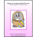 Pattern Leaflet, Bunny In A Basket With Flowers by Crafts And More Store