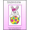 Pattern Leaflet, Primsy Bunny In An Egg by Crafts And More Store