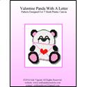 Pattern Leaflet, Valentine Panda With A Letter by Crafts And More Store