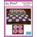 Pattern Leaflet, Pink Ribbon Checker Game by Plastic Canvas Creations