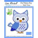 Owl Mates Boy Side View - Single Page Pattern
