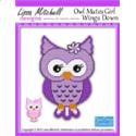 Owl Mates Girl Wings Down - Single Page Pattern