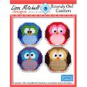 Roundy Owl Coasters - Single Page Pattern