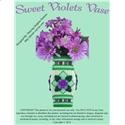 Pattern Leaflet, Sweet Violets Vase by Dancing Dolphin Patterns