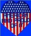 Pattern Leaflet, American and Proud of it Plaque by Dancing Dolphin Patterns