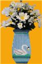 Pattern Leaflet, Graceful Swan Vase by Dancing Dolphin Patterns