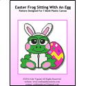 Easter Frog Sitting With An Egg
