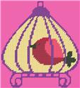 Pattern Leaflet, 1920's Style Birdcage with Bird by Dancing Dolphin Patterns