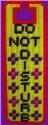 Pattern Leaflet, Do Not Disturb Door Hanger by Dancing Dolphin Patterns