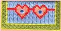 Pattern Leaflet, Heres Looking at You Eyeglass Case by Dancing Dolphin Patterns