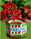 Pattern Leaflet, Holiday Flower Pot Cover by Dancing Dolphin Patterns