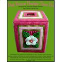 Pattern Leaflet, Pink Passion Boutique Tissue Box by Dancing Dolphin Patterns