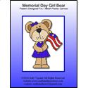 Pattern Leaflet, Memorial Day Girl Bear by Crafts And More Store